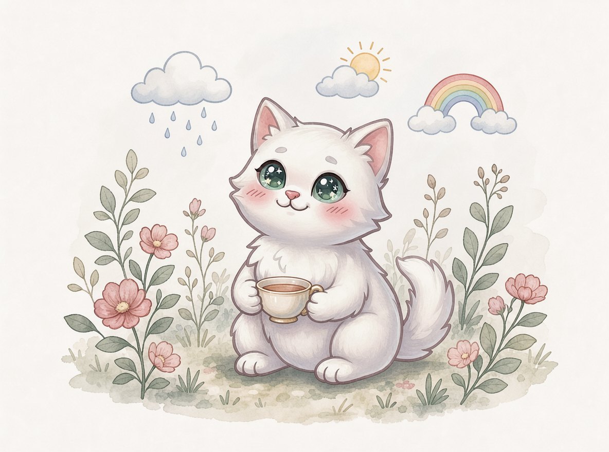 Kitten illustration for Book IV